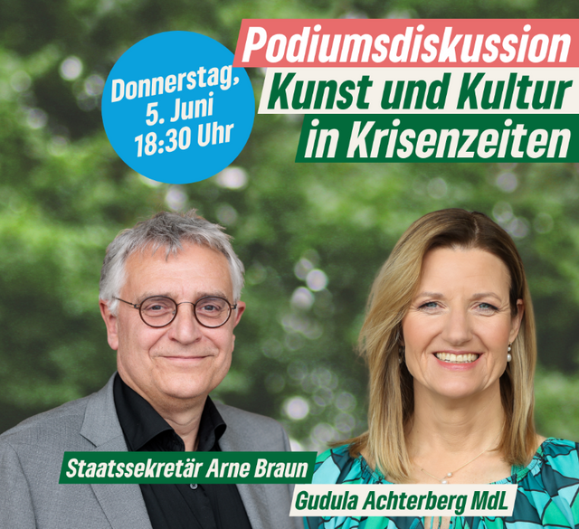 Podiumsdiskussion "Kunst und Kultur in Krisenzeiten" in Leingarten